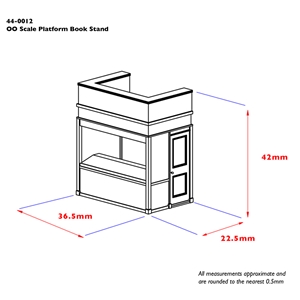 Scenecraft - 44-0012 Platform Book Stand - 1:76 Scale