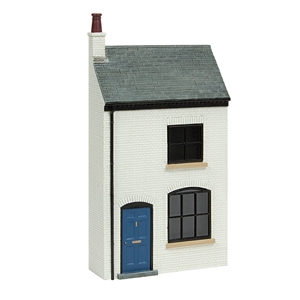 Scenecraft - 44-0123 Low Relief Lucston White Terrace House - 1:76 Scale