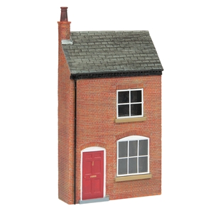 Scenecraft - 44-0141 Low Relief Lucston Brick Terrace House - 1:76 Scale