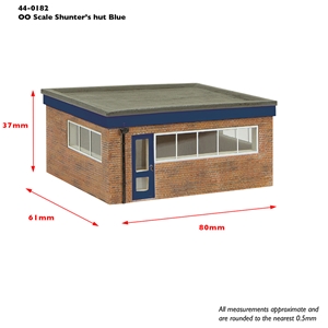 Bachmann Scenecraft - 44-0182B Shunter's Hut Blue - 1:76 Scale