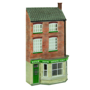 Scenecraft 44-0221G Low Relief Dispensing Chemist Green OO - Gauge