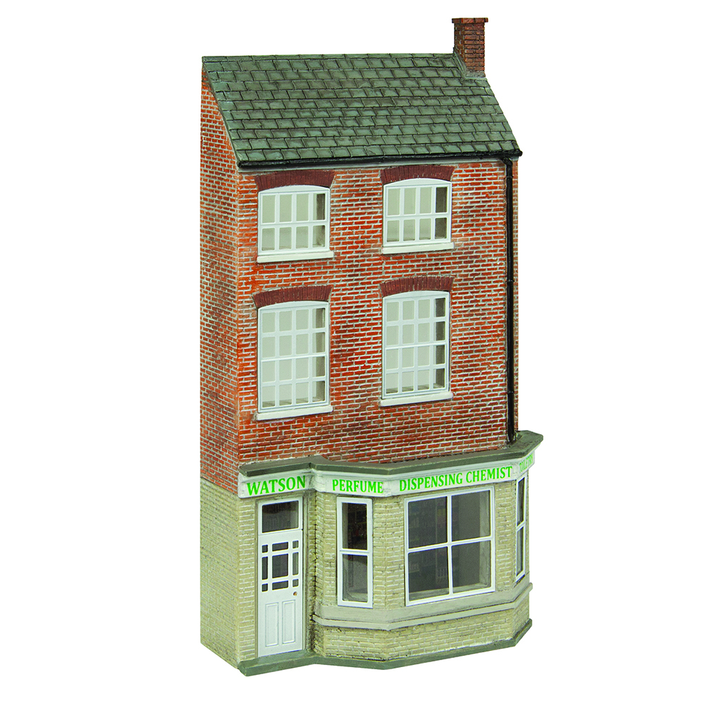 Scenecraft 44-0221W Low Relief Dispensing Chemist White OO - Gauge