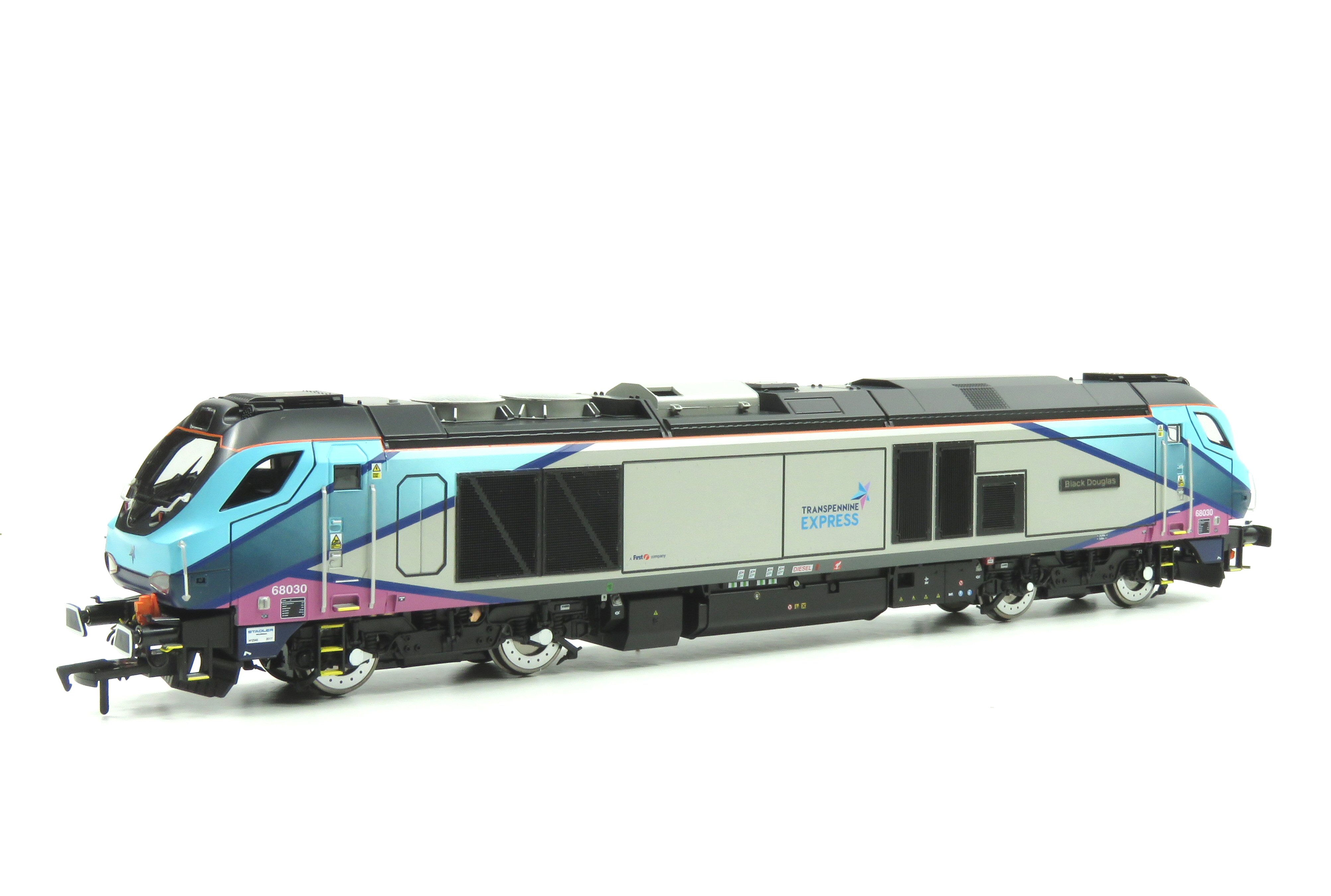 Dapol 4D-022-025 Class 68 Black Douglas 68030 Transpenine Express - OO Gauge