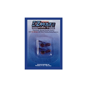 Bachmann USA - 78023 EZ Mate mkII Mag Knuckle Over Shank Short(12 Pair/Card) - HO Scale