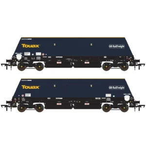 Accurascale ACC3146 Cutdown HYA - Blue/Black with Touax/GB Railfreight branding (Pack 3) - OO Gauge