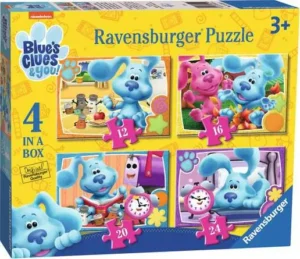 Ravensburger 03129 Children’s Puzzle Blues Clues, 4 in a Box - 12 + 16 + 20 + 24 Pieces Puzzle