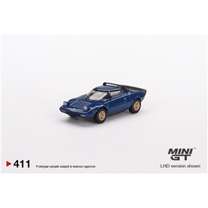 MiniGT - MGT00411-L Lancia Stratos HF Stradale Bleu Vincennes (LHD) - 1:64 Scale