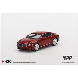 MiniGT - MGT00420-L Bentley Continental GT Speed 2022?Candy Red (LHD) - 1:64 Scale