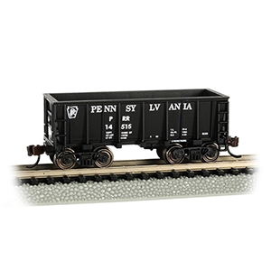 Bachmann USA - 18657 Ore Car - Pennsylvania #14515 - Black - N Scale