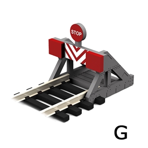 Proses - PBF-G-03 G Scale Buffer Stop w/Assorted Decals (2 pcs) - G Scale