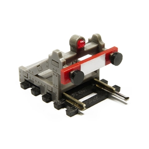 Proses - PBF-HO-03 HO/OO Scale Buffer Stop w/Light (DCC Wireless) Colour Grey - OO Scale