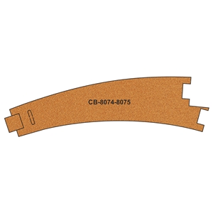 Proses - PCB-8074-5 10 X Pre-Cut Cork Bed for R8074-8075 Curve Points - OO Scale