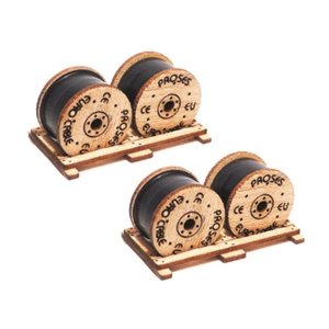 Proses - PHL-K-05 4 X Cable Drums (Kit) - 1:76 Scale