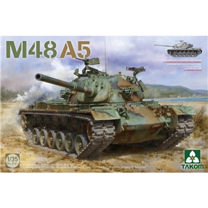 Takom - PKTAK02161 US M48A5 Patton Main Battle Tank - 1:35 Scale