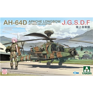 Takom - PKTAK02607 JGSDF AH-64D Apache Longbow Attack Helicopter - 1:35 Scale