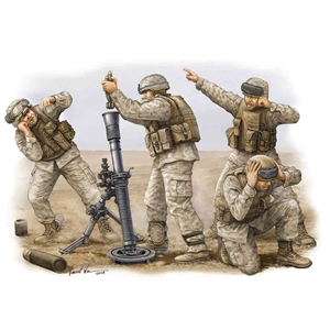 Trumpeter - PKTM00423 USMC M252 Mortar Crew - 1:35 Scale