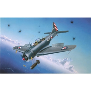 Trumpeter - PKTM02242 SBD-3/4 Dauntless US Navy - 1:32 Scale