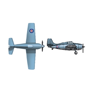Trumpeter - PKTM03404 F4F-4 Wildcat (qty 18) - 1:700 Scale