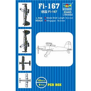Trumpeter - PKTM03465 Fi 167 (qty 12) - 1:700 Scale
