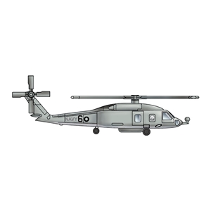 Trumpeter - PKTM06232 HH-60H Rescue Hawk (qty 6) - 1:350 Scale