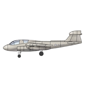 Trumpeter - PKTM06237 EA-6B Prowler (qty 6) - 1:350 Scale