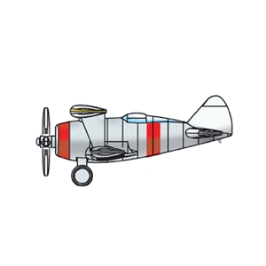 Trumpeter - PKTM06245 F3F Fighter (qty 6) - 1:350 Scale