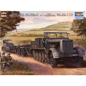 Trumpeter - PKTM07275 SdKfz 9 18ton Half-track & SdAH 116 Trailer - 1:72 Scale