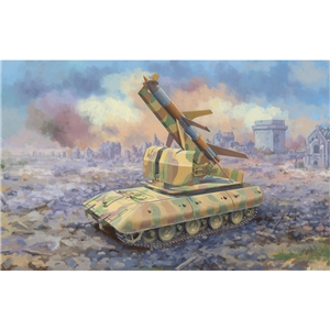 Trumpeter - PKTM09586 German E-100 Flakpanzer w/ Rheintochter I SAM, concept, late WWII - 1:35 Scale