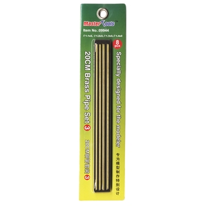Trumpeter - PKTM09944 20cm Brass Pipe Set 3 (? 1.1, 1.2, 1.3 & 1.4x200mm 2 pcs ea)