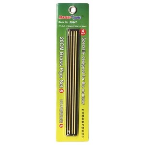Trumpeter - PKTM09947 20cm Brass Pipe Set 6 (? 2.6, 2.8 & 3.0x200mm 1 pc ea)