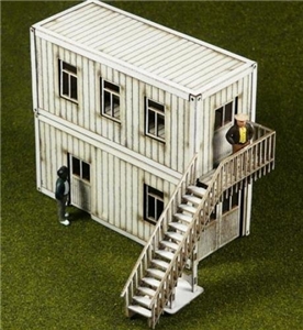 Proses - PLS-005 Laser-Cut Container Offices (2 containers) OO scale - 1:76 Scale