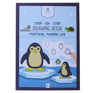 PepPlay - TWPP20502 Step-By-Step Drawing Book-Mystical Marine Life