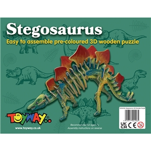 Toyway - TWW4106 Stegosaurus 3D Wooden Puzzle