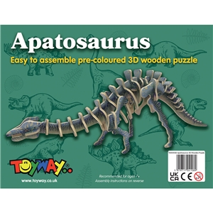 Toyway - TWW4108 Apatosaurus 3D Wooden Puzzle
