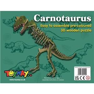 Toyway - TWW4110 Carnotaurus 3D Wooden Puzzle
