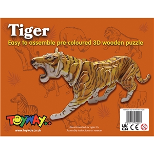 Toyway - TWW4212 Tiger 3D Wooden Puzzle