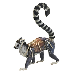 Toyway - TWW4254 Ring-Tailed Lemur 3D Wooden Puzzle