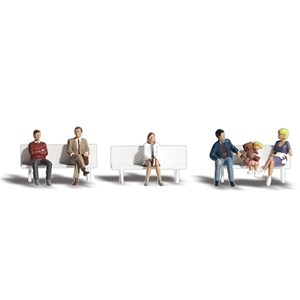 Woodland Scenics - WA1861 HO Bus Stop People - 1:87 Scale