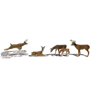 Woodland Scenics - WA1884 HO Deer - 1:87 Scale