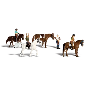 Woodland Scenics - WA1889 HO Horseback Riders - 1:87 Scale