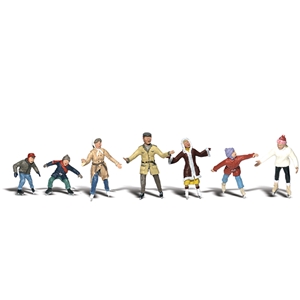 Woodland Scenics - WA1899 HO Ice Skaters - 1:87 Scale