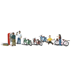 Woodland Scenics - WA1904 HO Bicycle Buddies - 1:87 Scale