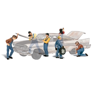 Woodland Scenics - WA1914 HO Auto Mechanics - 1:87 Scale