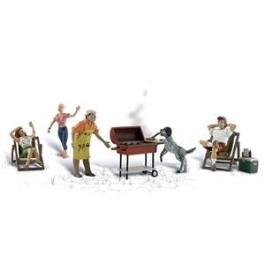 Woodland Scenics - WA1929 HO Backyard Barbeque - 1:87 Scale