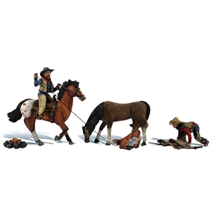 Woodland Scenics - WA1940 HO Ridin' & Ropin' - 1:87 Scale