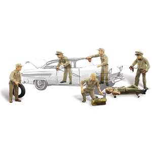 Woodland Scenics - WA1948 HO Service Station Attendants - 1:87 Scale