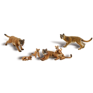 Woodland Scenics - WA1949 HO Cougars And Cubs - 1:87 Scale