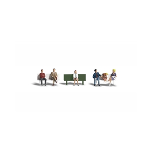 Woodland Scenics - WA2134 N Bus Stop People - 1:160 Scale