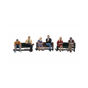 Woodland Scenics - WA2206 N People On Benches - 1:160 Scale