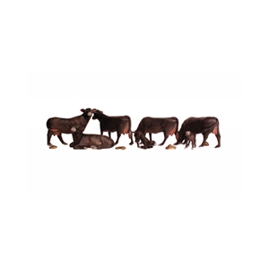 Woodland Scenics - WA2217 N Black Angus Cows - 1:160 Scale